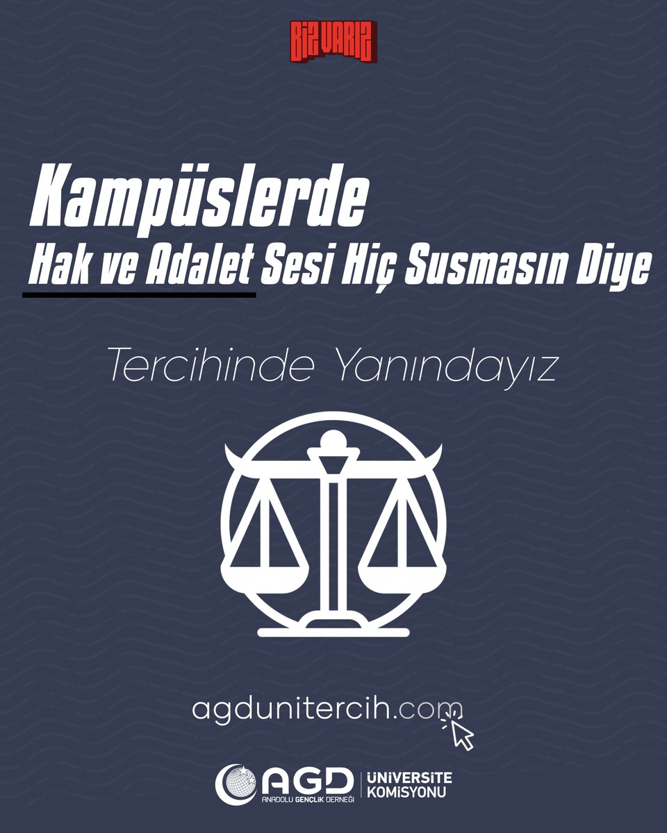 Kampüslerde Hak ve Adalet sesi hiç susmasın diye

Detaylı bilgi için;
agdunitercih.com

#TercihindeYanındayız
#YKS2024