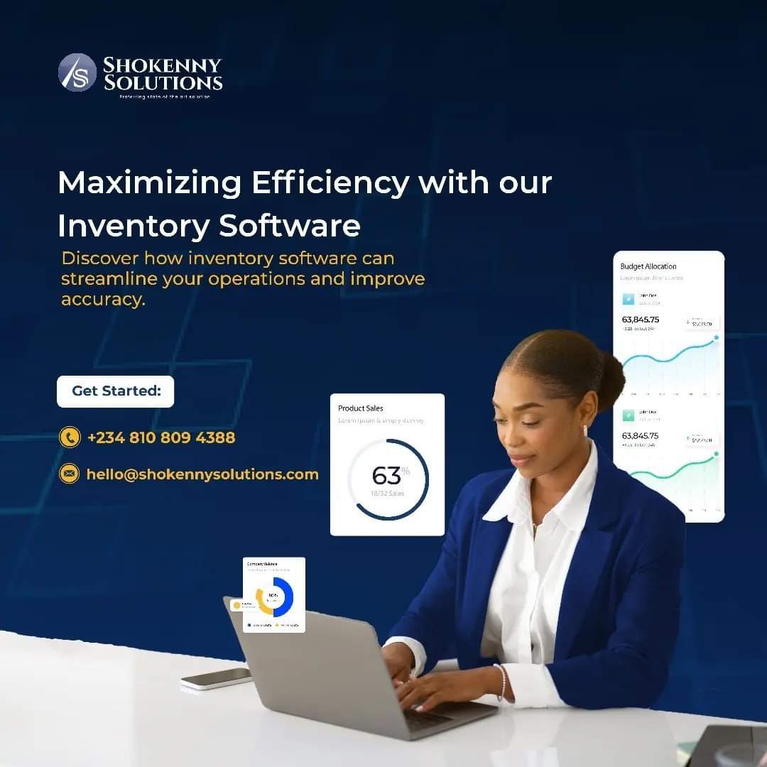 ShokennyS's tweet image. Transform your business with our all-in-one solution. Experience the future of inventory management today with Shokenny Solutions Limited!
Contact us today via( wa.link/tiqq0q) or call us(+2348108094388) 

#shokennysolutions, #inventorysoftware