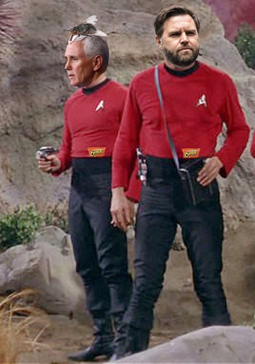 desaidi9's tweet image. Alert ‼️ new #Expendables movie
#MAGA

Love the big ass fly on Pence’s head 🤣