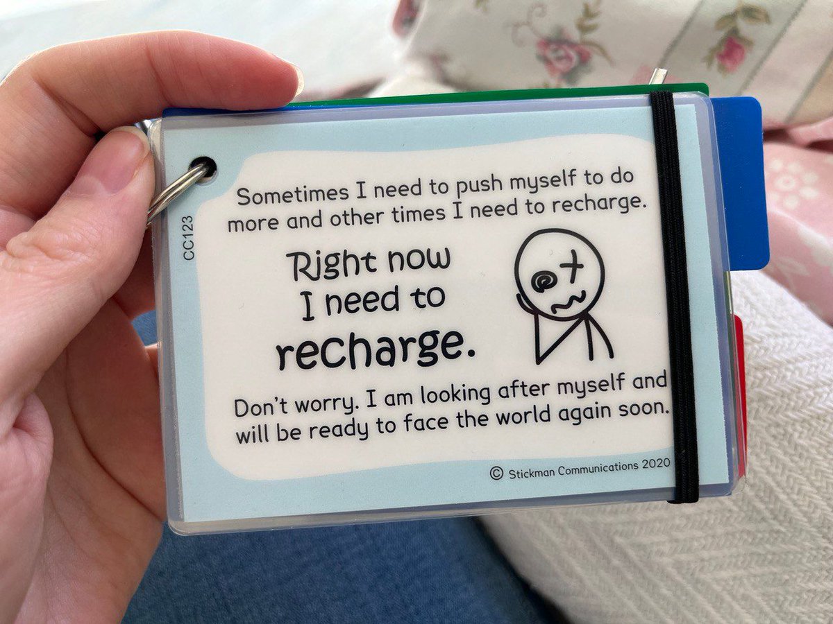 stickmancrips's tweet photo. One of the new packs on our website is our pacing related cards - ones that can help people understand and accept our 'no' when relevant (you choose which ones to buy from the pack shortlist). Some of these are my most-used cards.
From: https://t.co/JBldXzjDBP https://t.co/QXYt2KqEGR