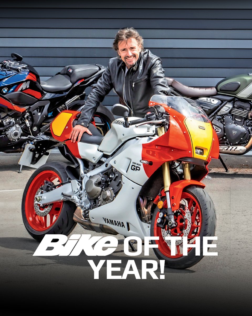 The XSR900 GP is crowned <a href="/BikeMagazine/">Bike Magazine</a>'s Bike of The Year with <a href="/RichardHammond/">Richard Hammond</a> putting it all into words:

"It recaptures an era when bikes were allowed to be fun and cool. It delivers the 500 dream without the jeopardy."

Get your copy 👉 bit.ly/3yeFhTl

📸 JC