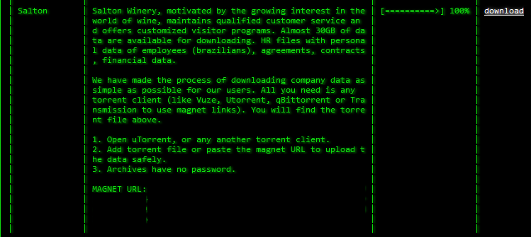 chum1ng0's tweet photo. 🚨Actualización🚨

#Brasil🇧🇷: El grupo de ransomware akira vuelca los datos de la empresa Vinícola Salton, (salton[.]com[.]br), @SaltonHarmoniza.

#ransomware #akira #infosec #dataleak #leaked #leak #DarkWeb #vinos #Bodega #Salton #vinicola https://t.co/mC0VK6vyDt