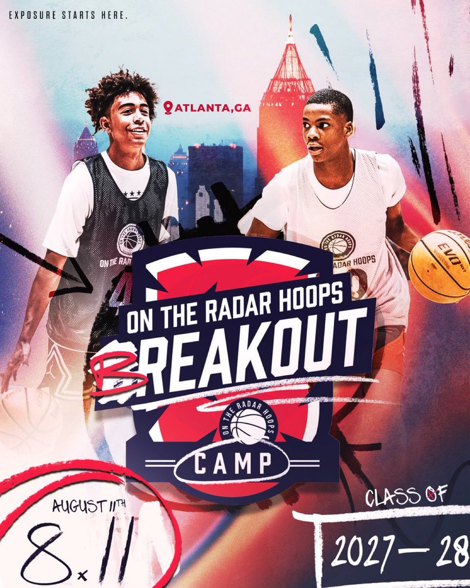 Breakout Camp

🗓️: August 11
🏢: Atlanta, Georgia
 
✅ Elite Competition 
✅ National Media
✅ Multiple Scouting Service
✅ Live Streamed Games

📌:
<a href="/recruitCAM9/">ℭ𝔬𝔩𝔩𝔦𝔫 𝔐𝔞𝔰𝔬𝔫</a> 
<a href="/Izaelbrownlee09/">Izael Brownlee</a> 
<a href="/montegomorgan_/">Montego Morgan</a> 

⬇️: INFO 

ontheradarhoops.com/otrhoops-camps…