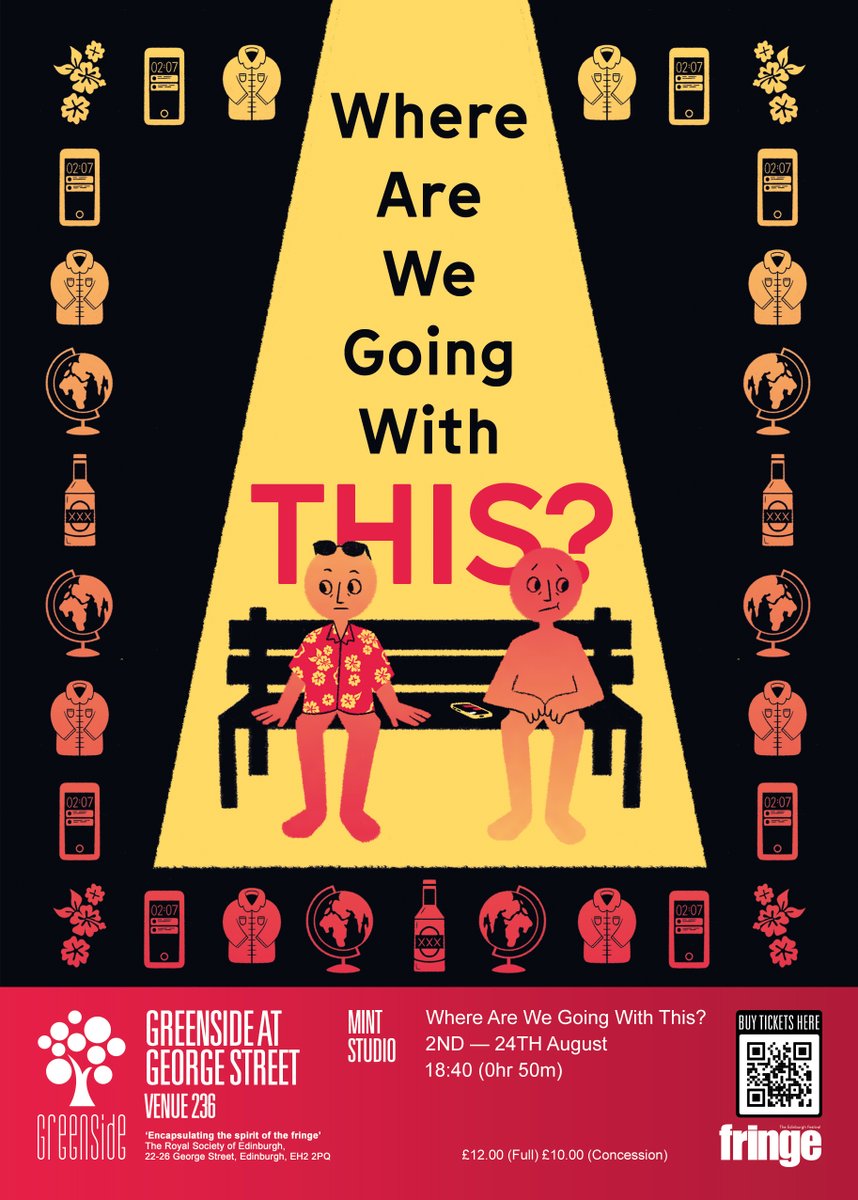🌟 TICKETS ON SALE🌟

A gorgeous new poster design felt like the perfect way to announce that tickets for the show are now available!!!🎟️🎟️🎟️

Link: tickets.edfringe.com/whats-on/where…

#edinburghfringe2024 #edfringe #comedy #newwriting #quickflyer #greensidevenues #wherearewegoingwiththis