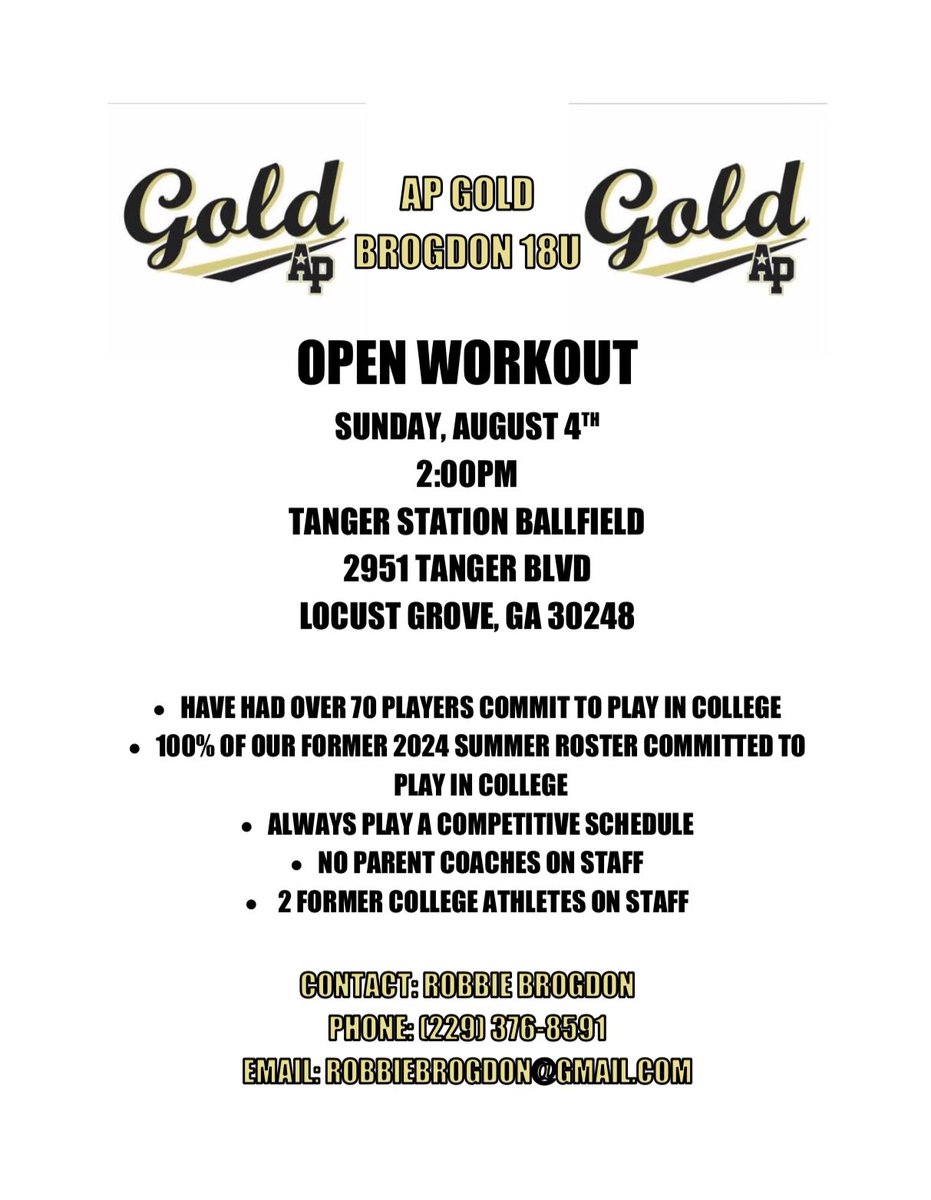 Excited to announce the transition to the Atlanta Premier Organization and announce tryouts!!