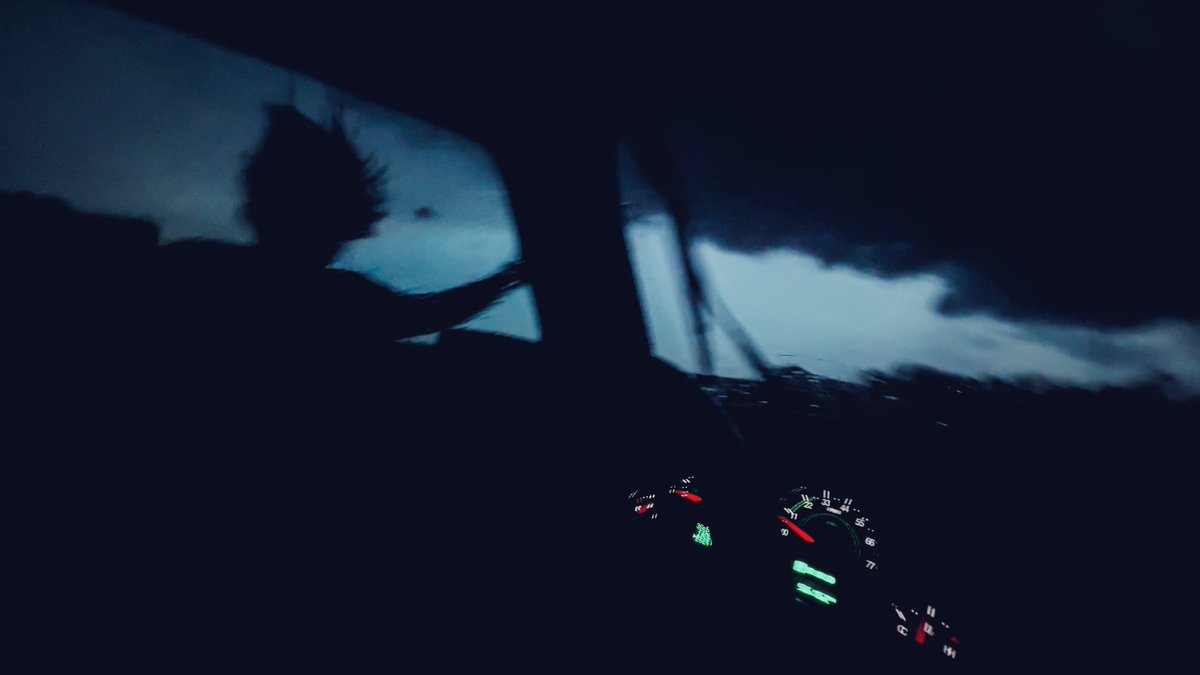EdgarONealWX's tweet photo. This is @ReedTimmerUSA stuck outside the vehicle as we took a direct hit from the Alta Vista TORNADO! I love that you can see debris flying behind him.  2024 has been wild! #wxtwitter https://t.co/v6kWkKO9Ek