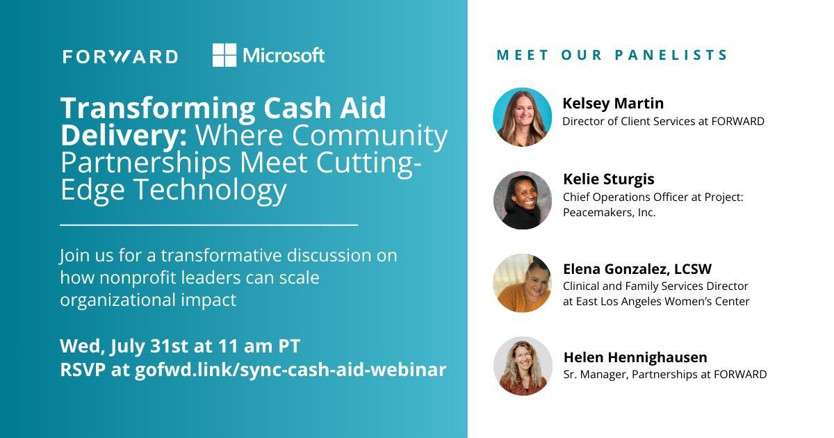 Join us on Wednesday, July 31st at 11 am PT to learn how FORWARD Sync and <a href="/Microsoft/">Microsoft</a> are revolutionizing program management and cash aid delivery through innovative solutions and community collaboration.

Register now to secure your spot: forwardplatform.com/forward-sync-c…