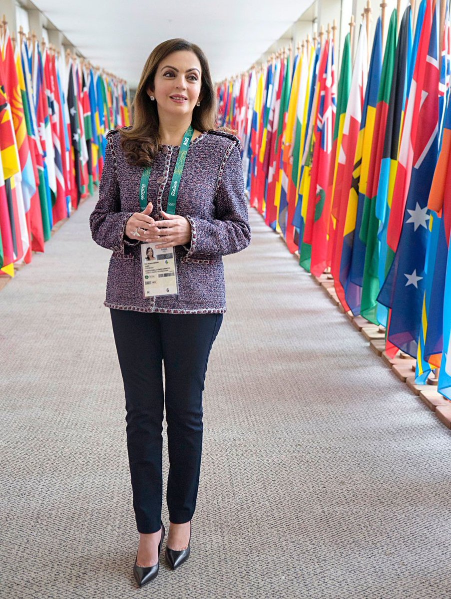 tarachand90010's tweet image. #NitaAmbani was first appointed to join the prestigious body in 2016, at the Rio de Janeiro Olympic Games.....

#ParisOlympics #SummerGames #Olympics2024 #NitaAmbani
