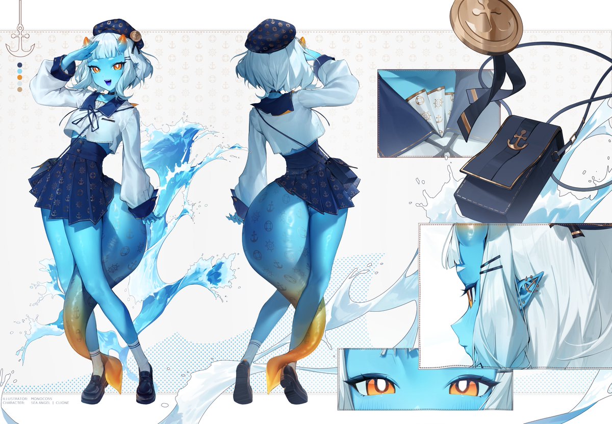 ✧Sea Angel Reference Sheet #クリオネちゃん