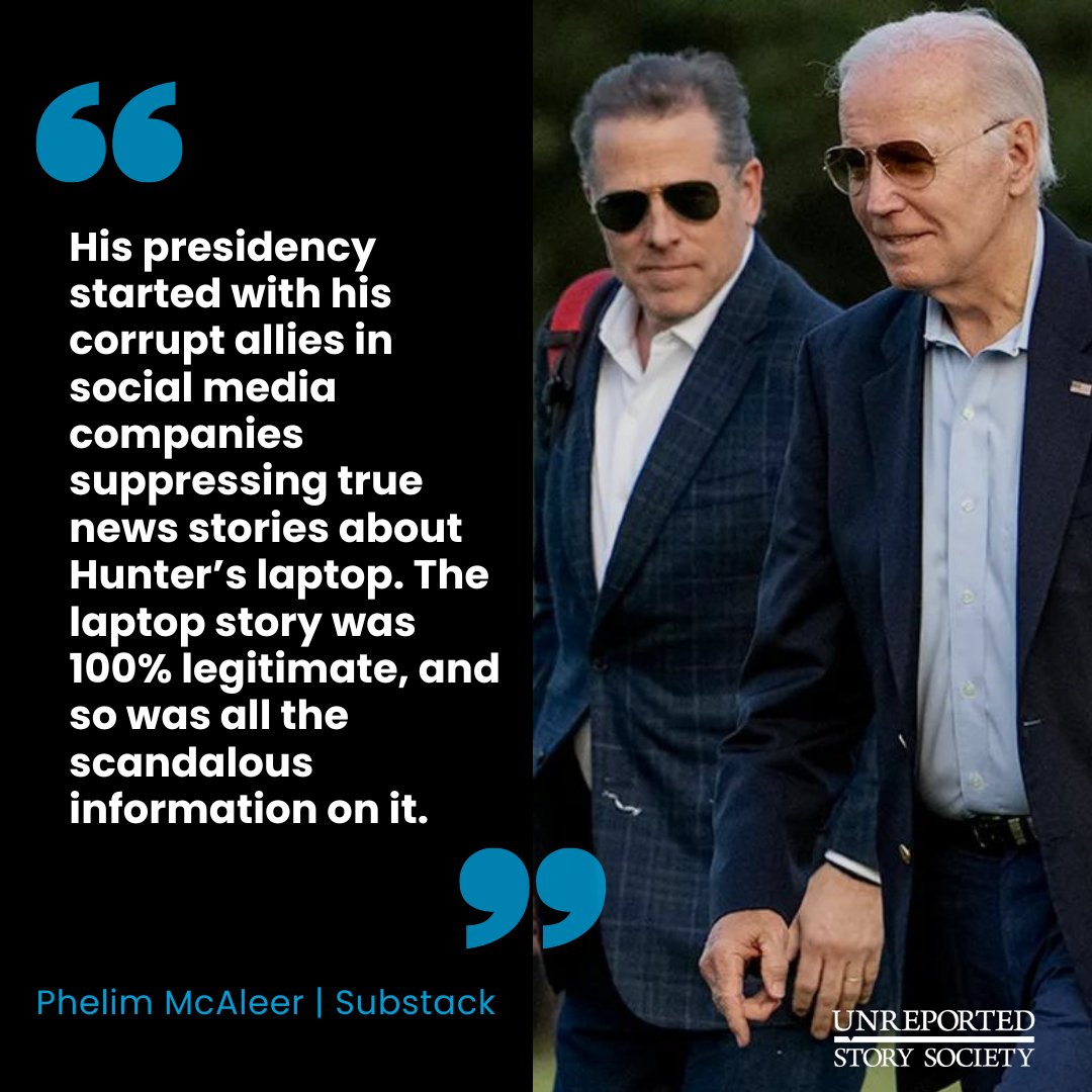 We must never forget how the mainstream media lied and colluded with the Biden Family to suppress their scandals.