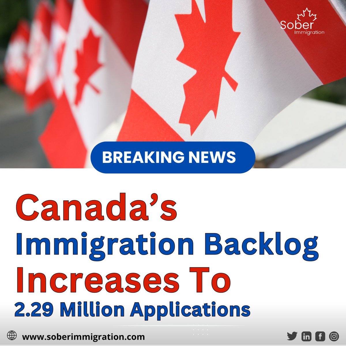 soberimmigrate's tweet image. Canada&apos;s immigration backlog has surged to 2.29 million applications, causing significant delays. Stay informed and prepare accordingly.

.
.
.
.
.
.

#CanadaImmigration #ImmigrationBacklog #VisaDelays #PermanentResidency #CanadaVisa #ExpressEntry #ImmigrationNews #StudyInCanada
