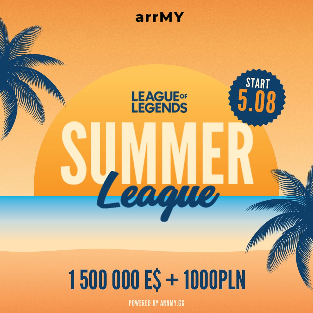 ⛱️Ruszyły zapisy do Ligi Summer ⛱️

💛Turniej dla sceny amatorskiej
💛 Do zgarnięcia 1000zł oraz 1 500 000 e$ (które możecie wymieniać w naszym sklepie na bony podarunkowe)
💛 Do rozegrania minimum 8 spotkań w fazie grupowej oraz dodatkowe spotkania w fazie play-off.
💛Pula