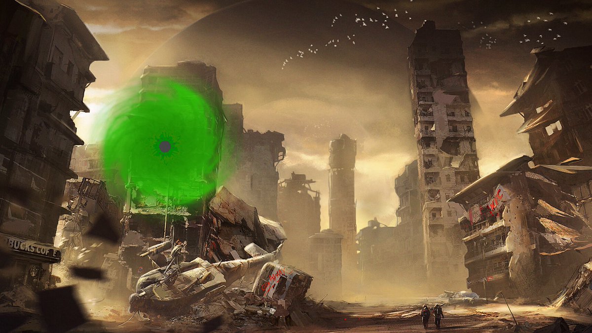 CosmicTrickst3r's tweet photo. (Fateweaver Adora enters into monkey city through a portal, seeing its destroyed state)
🪬 Oh my. is this the right world? What... happened here?
( #bloonstwtapopalypse open int) https://t.co/Ioq5MB4r0M