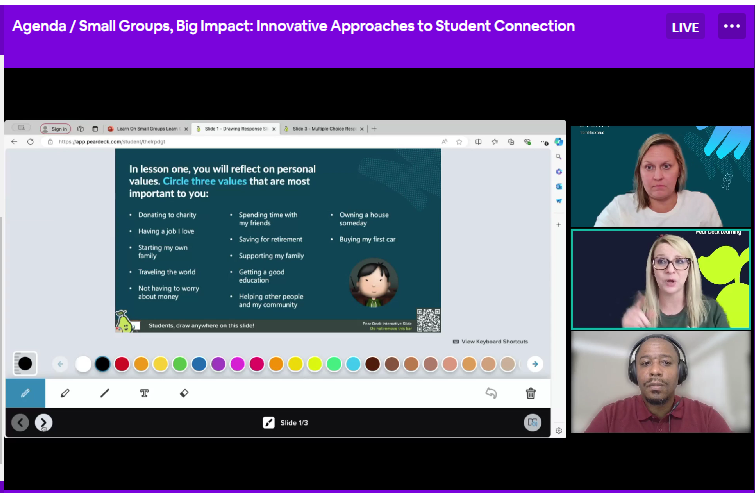KatrinUurman's tweet photo. One more great tool introduced @EVERFIK12 LearnON conference.
🌟 @PearDeck for presentations. 
Thanks @MA_PearDeck a lot! 🍐💚#LearnON https://t.co/T4YfENXqJn