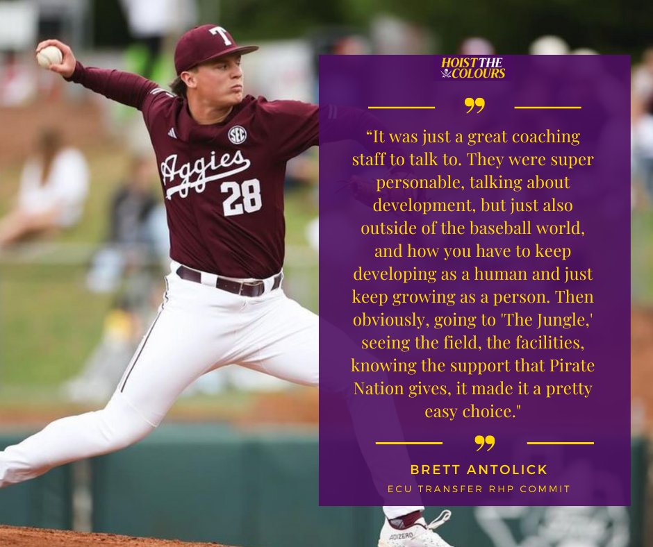 Texas A&amp;M transfer Brett Antolick recently announced his commitment to East Carolina. The Pennsylvania native went in-depth on his decision. 

Full Story 🔗 (VIP): 247sports.com/college/east-c…