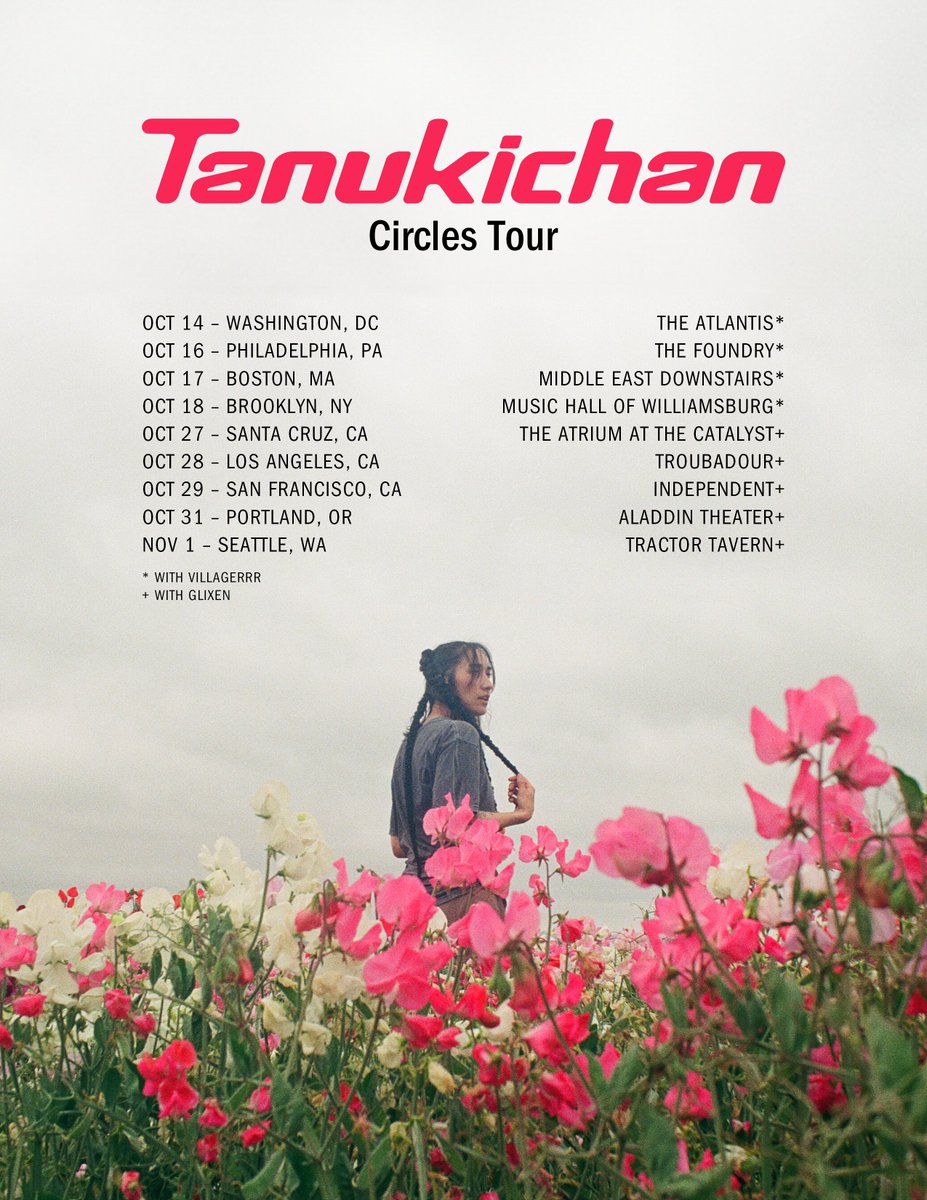 Tanukichan on tour🚌 

With villagerrr and Glixen–love these bands

TICKETS: found.ee/tanukichan_cir…