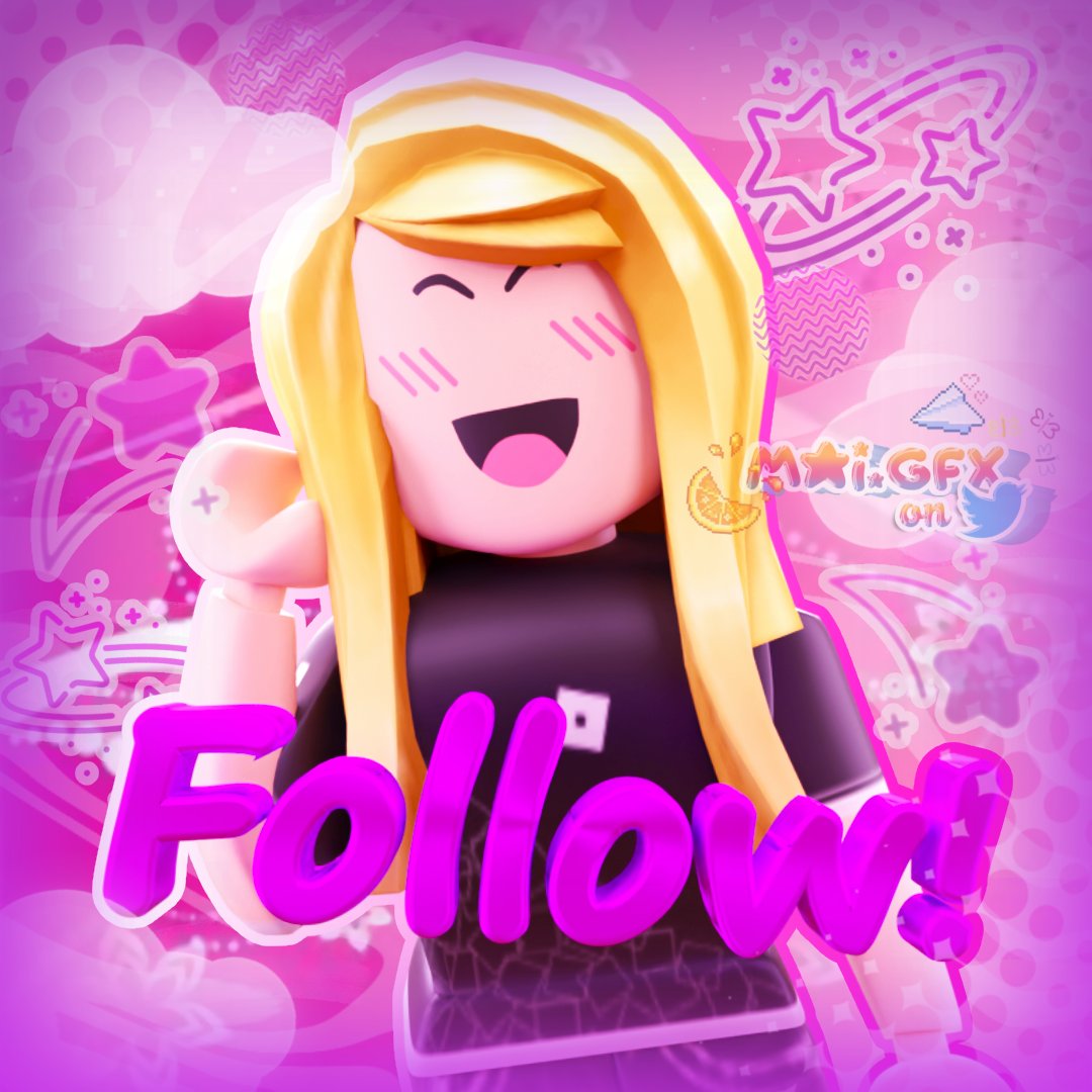 onlyxmaii's tweet photo. GFX GIVEAWAY PFP 🌟

Do's:
Like post 💗
Repost ✅
Follow me 👀
Comment Roblox user 🎮

There will be three winners!! Winners will be announced by the 29th! GL!! 🌺

Tags: #RobloxGFX #GFX #robloxgiveaway #pfp #Roblox #RobloxArtCommissions https://t.co/IJ4Yr9VEe7