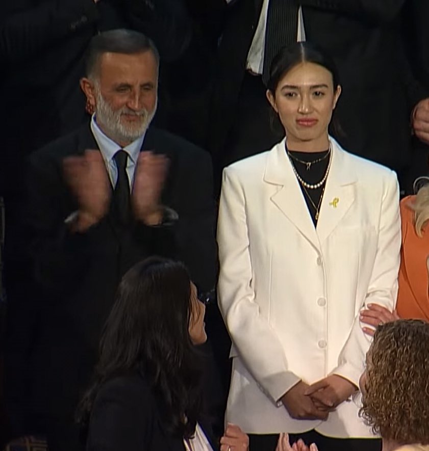 Noa Argamani and her father.

Noa was rescued from Gaza captivity and she is here today in Congress.

Every congressman and woman who turned their back on Noa deserves to be replaced. Every. Single. One.
