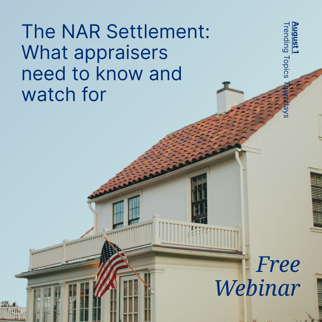 Appraisal Institute (@ai_national) on Twitter photo Big changes are coming in line with the NAR settlement. What does this mean for appraisers? Our experts are here to shed light on what we know and what to expect in our next Trending Topics Thursdays webinar on Aug. 1.
Register now: 
events.zoom.us/ev/AhVJD4k7n6e… Big changes are coming in line with the NAR settlement. What does this mean for appraisers? Our experts are here to shed light on what we know and what to expect in our next Trending Topics Thursdays webinar on Aug. 1.
Register now: 
events.zoom.us/ev/AhVJD4k7n6e…