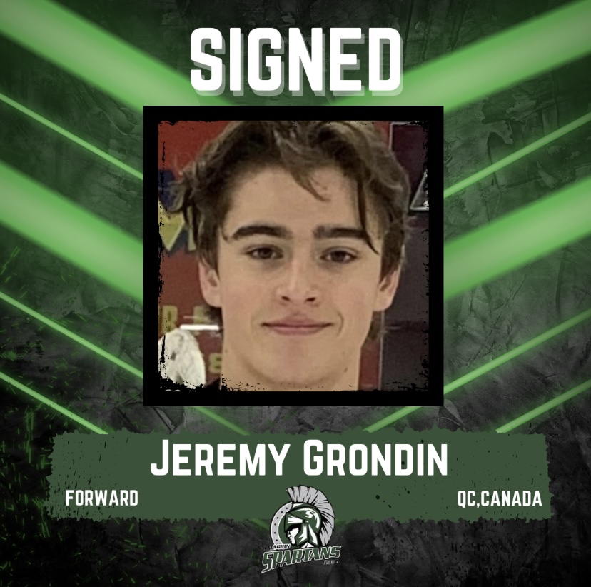 Spartans Add Quebec Defender

The Almaguin Spartans are happy to announce the signing of Jeremy Grondin. The 2007 defensemen hails from Beauceville, Quebec where he played for Regroupement M18 AA last season.