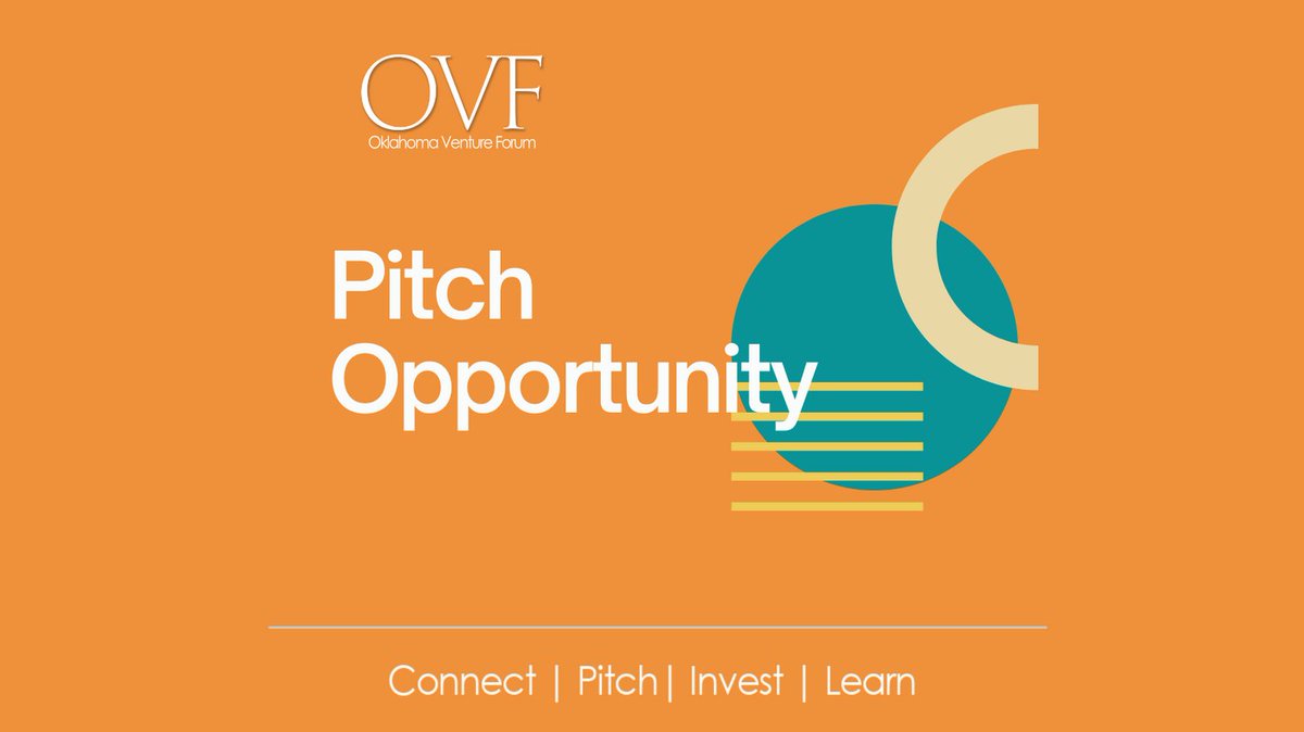 ENTREPRENEURS 
Share your story with the right people and find funding opportunities, and/ or give future companies insight into your journey. 

Complete a Pitch application here at ovf.org/pitch-presente…

<a href="/OkVentureForum/">OVF</a>