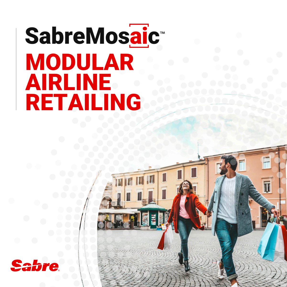 Looking to combat complexity, meet the evolving needs of travelers and open new revenue opportunities? Do it all with SabreMosaic, the modular solution for modern airline retailing. bit.ly/3zFZFgD #SabreMosaic #AirlineRetailing