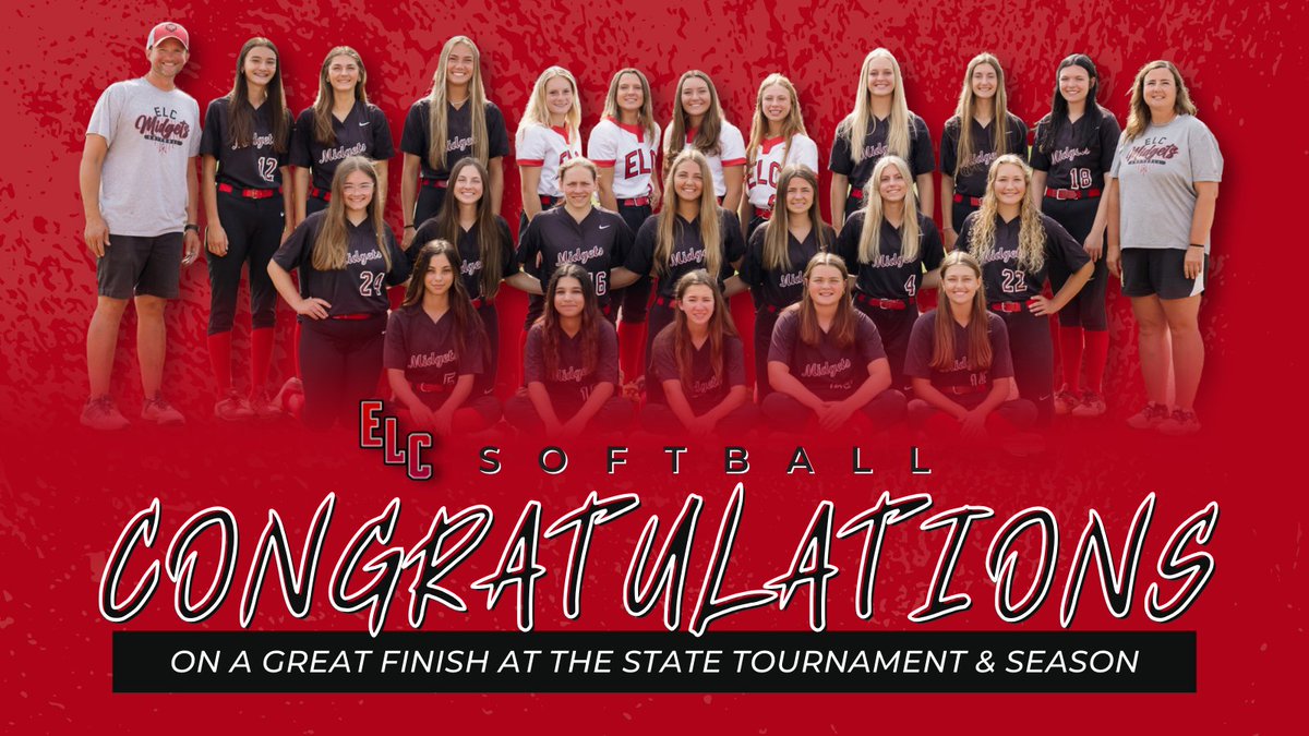 ELC (@proud2belc) on Twitter photo ๐ Congrats to <a href="/ELCSBALL/">ELC Softball</a> on an outstanding 2024 season!
Season Highlights:
๐ฅ 5th Place Tie - Class 3A IGHSAU State Tournament
๐ฅ Class 3A Region 1 Champs
๐ฅ Lakes Conference Champs
๐ฅ 32-7 Record
We are incredibly proud of our team, athletes & coaches. Way to represent ELC! ๐ ๐ Congrats to <a href="/ELCSBALL/">ELC Softball</a> on an outstanding 2024 season!
Season Highlights:
๐ฅ 5th Place Tie - Class 3A IGHSAU State Tournament
๐ฅ Class 3A Region 1 Champs
๐ฅ Lakes Conference Champs
๐ฅ 32-7 Record
We are incredibly proud of our team, athletes & coaches. Way to represent ELC! ๐