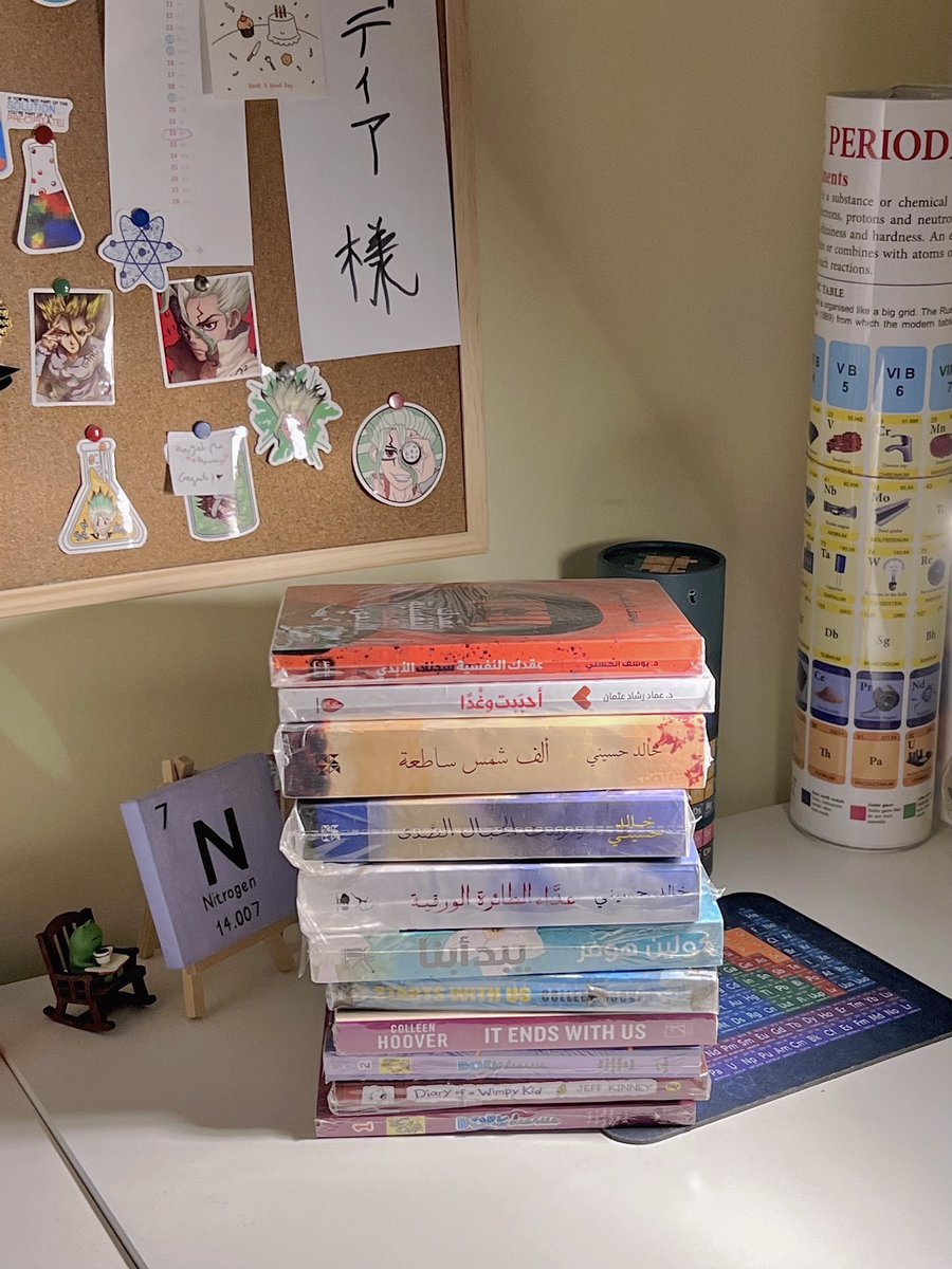 vrnj67's tweet photo. حصيلتي من الكتب الي اشتريتها بأخر سفرة ✨✨ https://t.co/H4DUurbsq1