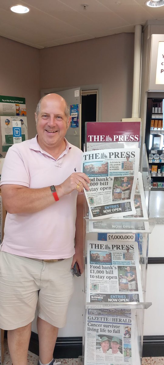 When you go into your local <a href="/Morrisons/">Morrisons</a> and see your self on the front page of the <a href="/yorkpress/">The Press</a>  about my food bank!