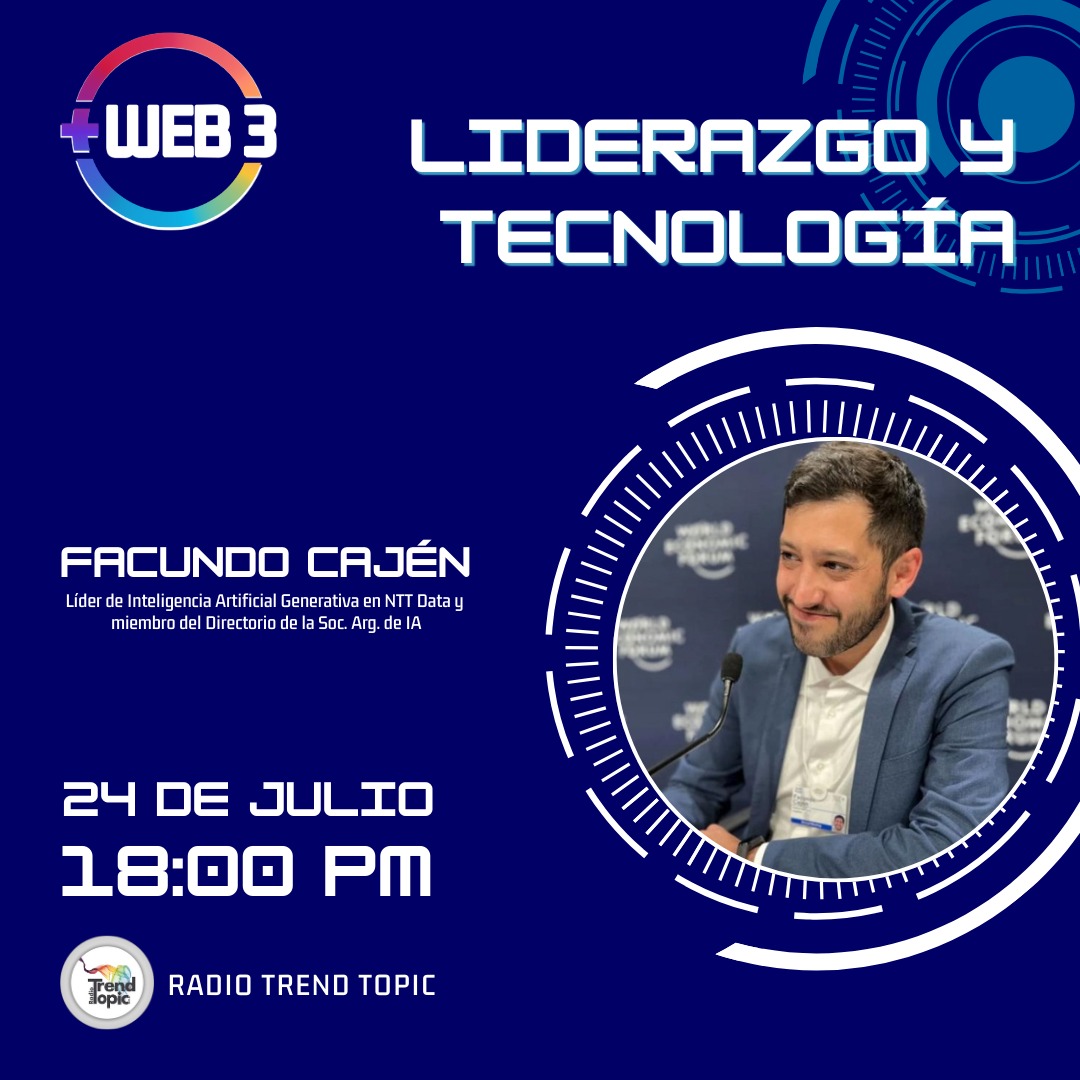 ¡Atención! 📢 Hoy a las 18 hs nos visita <a href="/facundocajen/">Facundo Cajén</a> , autor de "El estado virtual". No te pierdas una conversación épica sobre el liderazgo del futuro. ¡Nos vemos! #Liderazgo #Futuro #ElEstadoVirtual