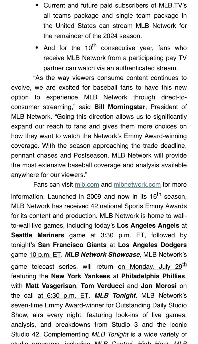 Dan Plesac (@plesac19) on Twitter photo Big news coming from <a href="/MLBNetwork/">MLB Network</a> …. With the trade deadline approaching … the 2024 post season playing out … stay connected with all the latest news and info ! Big news coming from <a href="/MLBNetwork/">MLB Network</a> …. With the trade deadline approaching … the 2024 post season playing out … stay connected with all the latest news and info !