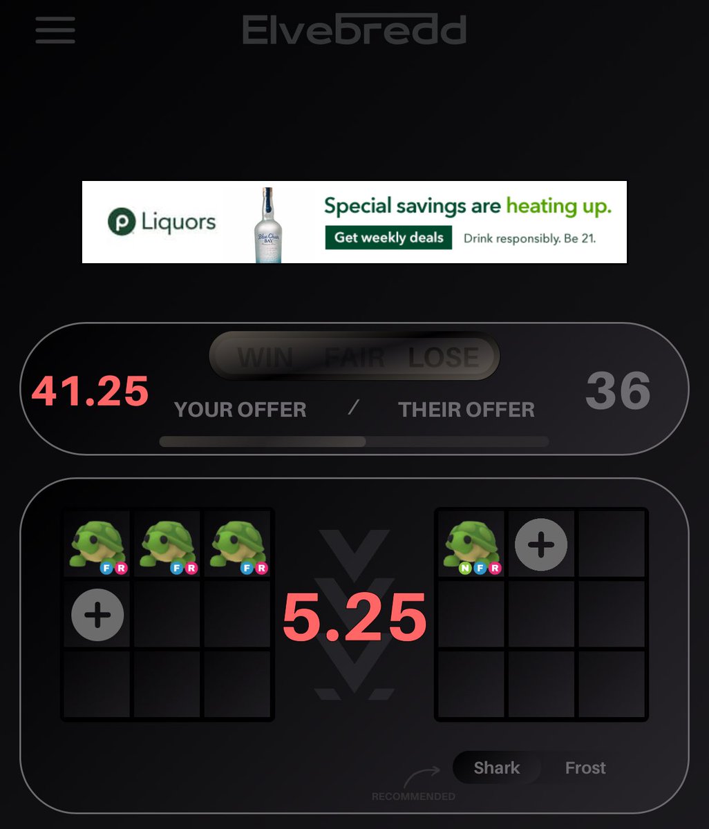 TRADING THREE FULL GROWN TURTLES FOR NEON TURTLE AND ADDS