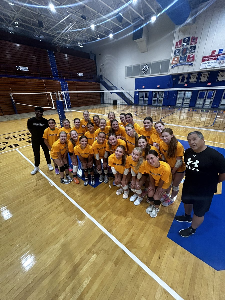 GCHS Volleyball (@gchsladypirates) on Twitter photo Not your average team camp 👊🏼
Thank you <a href="/MuncianaVB/">Munciana Volleyball</a>, Coach Pancho and Coach Xavier for pouring into our girls the last three days!
<a href="/GCHSPirates/">Greensburg Comm HS</a> <a href="/GoPiratesGCHS/">Greensburg Pirates</a> #gchsvolleyball #atf Not your average team camp 👊🏼
Thank you <a href="/MuncianaVB/">Munciana Volleyball</a>, Coach Pancho and Coach Xavier for pouring into our girls the last three days!
<a href="/GCHSPirates/">Greensburg Comm HS</a> <a href="/GoPiratesGCHS/">Greensburg Pirates</a> #gchsvolleyball #atf