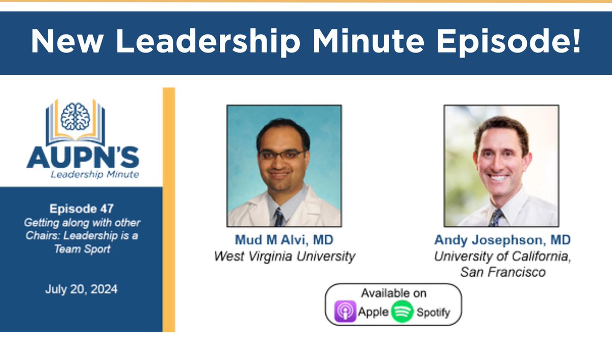 In our new episode, Dr. Josephson and <a href="/wvstrokedoc/">Mud Alvi</a> discuss strategies for having good relationships with other chairs, including other #neurology chairs nationally as well as chairs from other departments at your institution. 

vimeo.com/973366599 

<a href="/UCSFMedicine/">UCSF School of Medicine</a> @wvumedicine