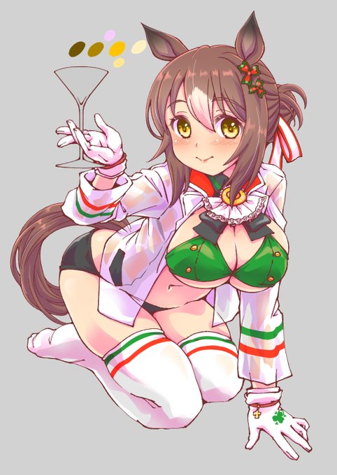 進捗状況:メインの色塗り完了
skebのご依頼でロイヤルに大人に成長した勝負服モチーフの水着を纏ったファインモーションを描かせていただいています
殿下の色塗りは完了しました、これから背景他仕上げの工程に入ります 