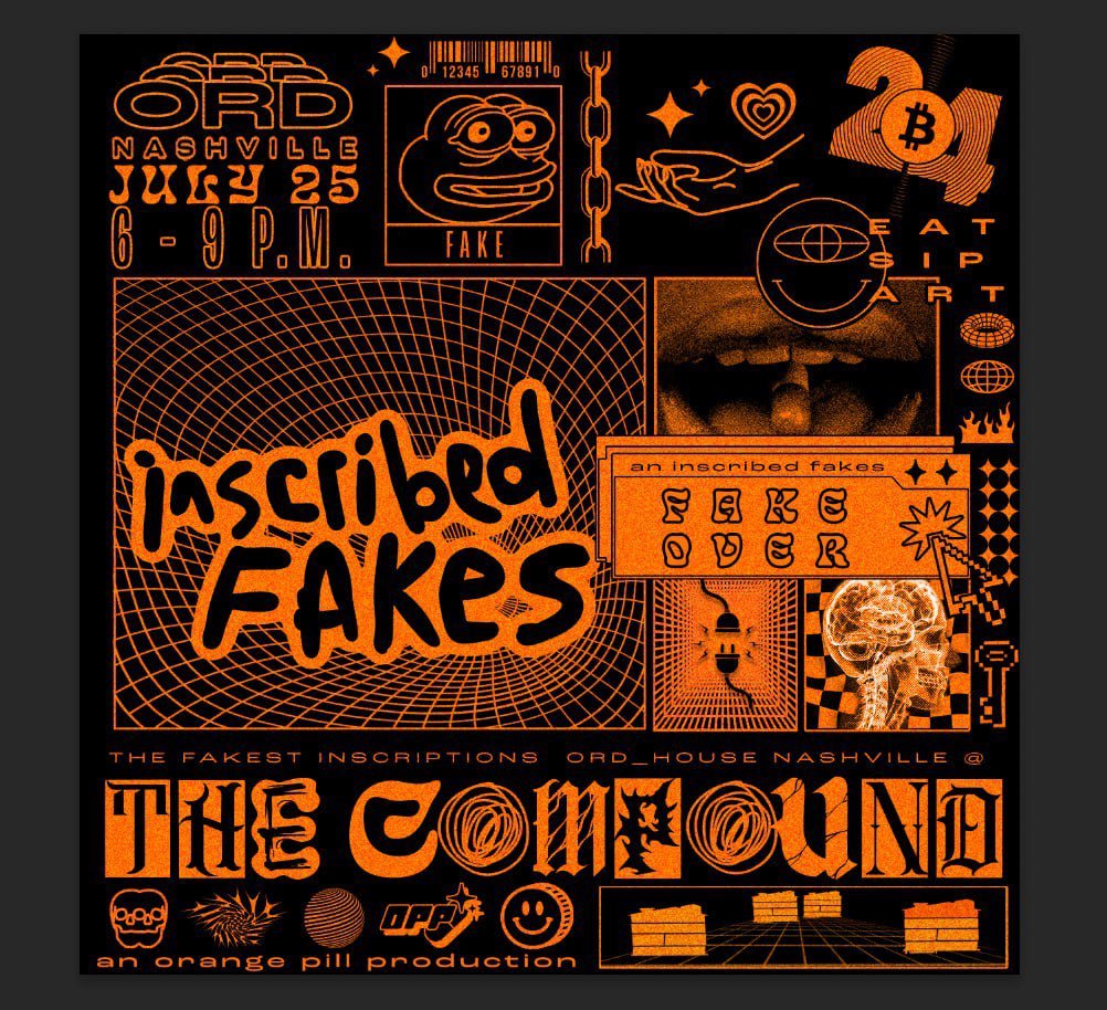 InscribedPepes (@inscribedpepe) on Twitter photo Inscribed Pepes X Fake Rares present <a href="/inscribedfakes/">Inscribed Fakes</a>, a new generation of memetic fake art on ordinals
Get your first look at FAKESVILLE tomorrow from 6-9pm
Registration link: lu.ma/i339nm82 Inscribed Pepes X Fake Rares present <a href="/inscribedfakes/">Inscribed Fakes</a>, a new generation of memetic fake art on ordinals
Get your first look at FAKESVILLE tomorrow from 6-9pm
Registration link: lu.ma/i339nm82
