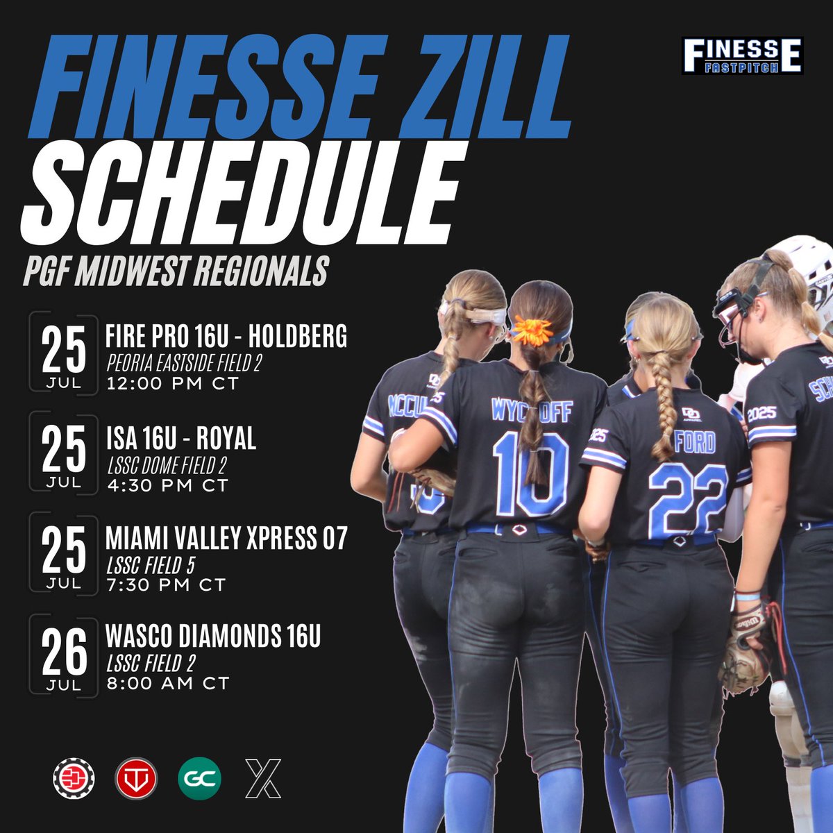 finessezill's tweet photo. Finishing out the summer in Peoria! Leave it all on the field 💪

🤍💙 https://t.co/RvX0jC6QWd