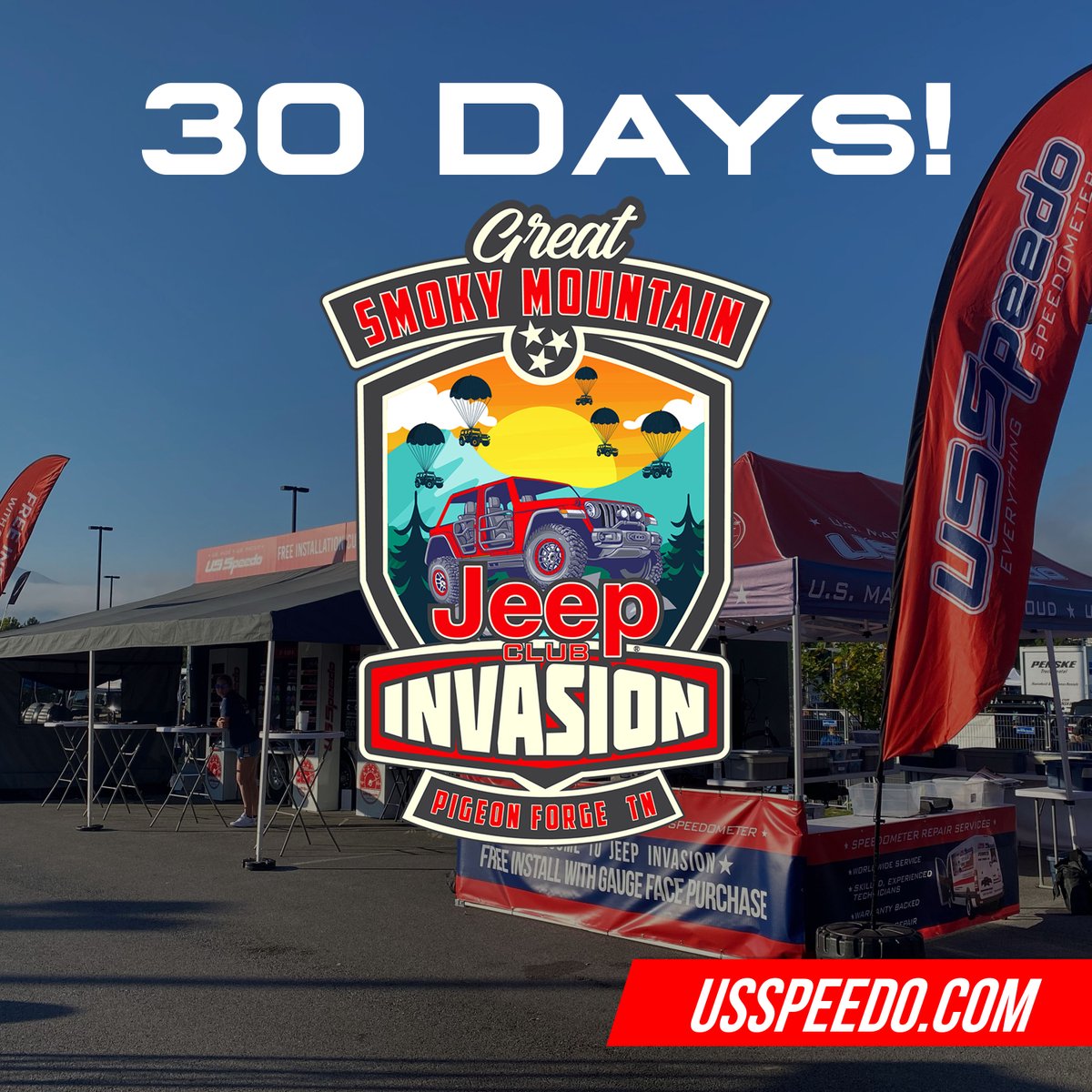 usspeedo's tweet photo. Great Smoky Mountain Jeep Invasion 2024...we are ready for you! GSMJI is quickly approaching and we are so excited to be back this year. See you there! https://t.co/ySVPWNIizk