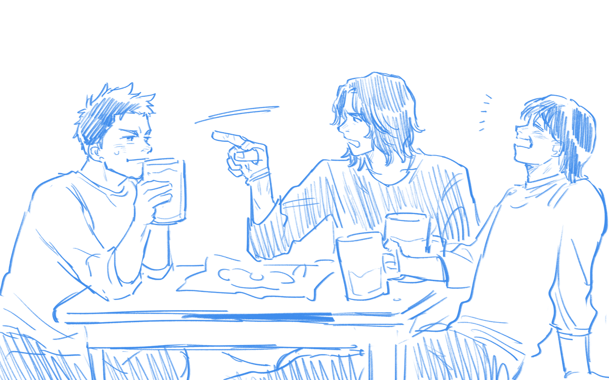 らくがきしてる場合じゃないけど無理だから描いた