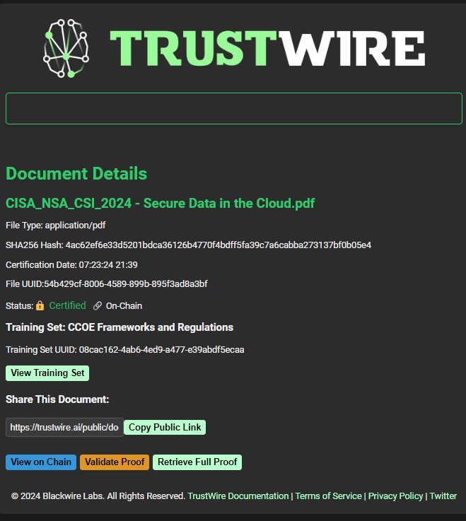 TrustWire tweet media