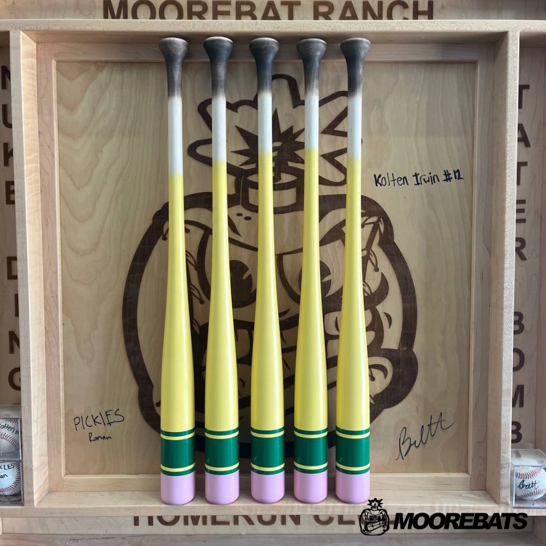 Get our special edition pencil bats ✏️ 

Customize your bat size and design with us!✏️ ⚾️

Visit👇
moorebats.com⚾️

Message us for more info 📧 

#MooreBats #woodbats #gift #buildabat #baseball #bat #bats #customized #sports #baseball #MBL #majorbaseballleague