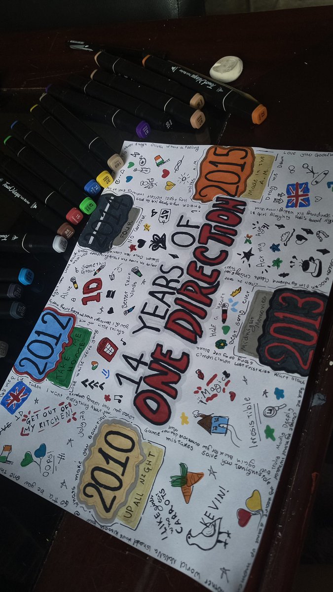 malikonheiiro's tweet image. #14YearsOfOneDirection atrasado pq eu sou uma senhora de idade e não terminei o desenho ontem 😞