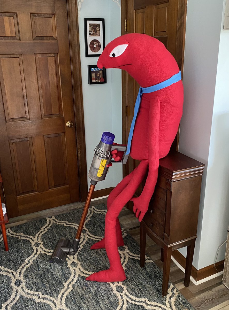 been putting off cleaning so he’s doing some of it for me