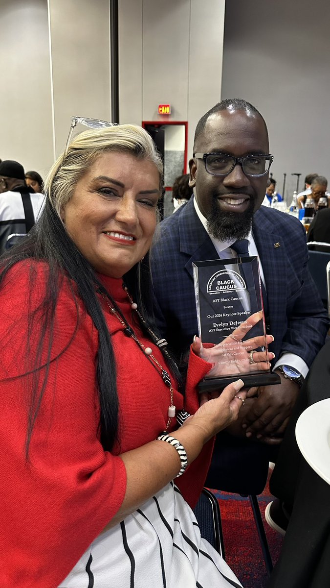 AFTEVPDeJesus's tweet image. A great honor to speak at the AFT Black Caucus Luncheon ~ Diversity is our strength empowering us to unite and advocate for better working conditions and a better future for all. @AFTunion #RealSolutions @fedingram