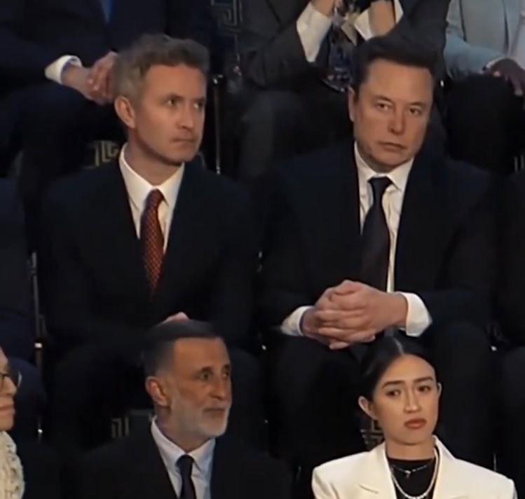 CensoredMen's tweet photo. Elon Musk &amp; Douglas Murray were present at Netanyahu's address to Congress. https://t.co/wKtCKjlPu7