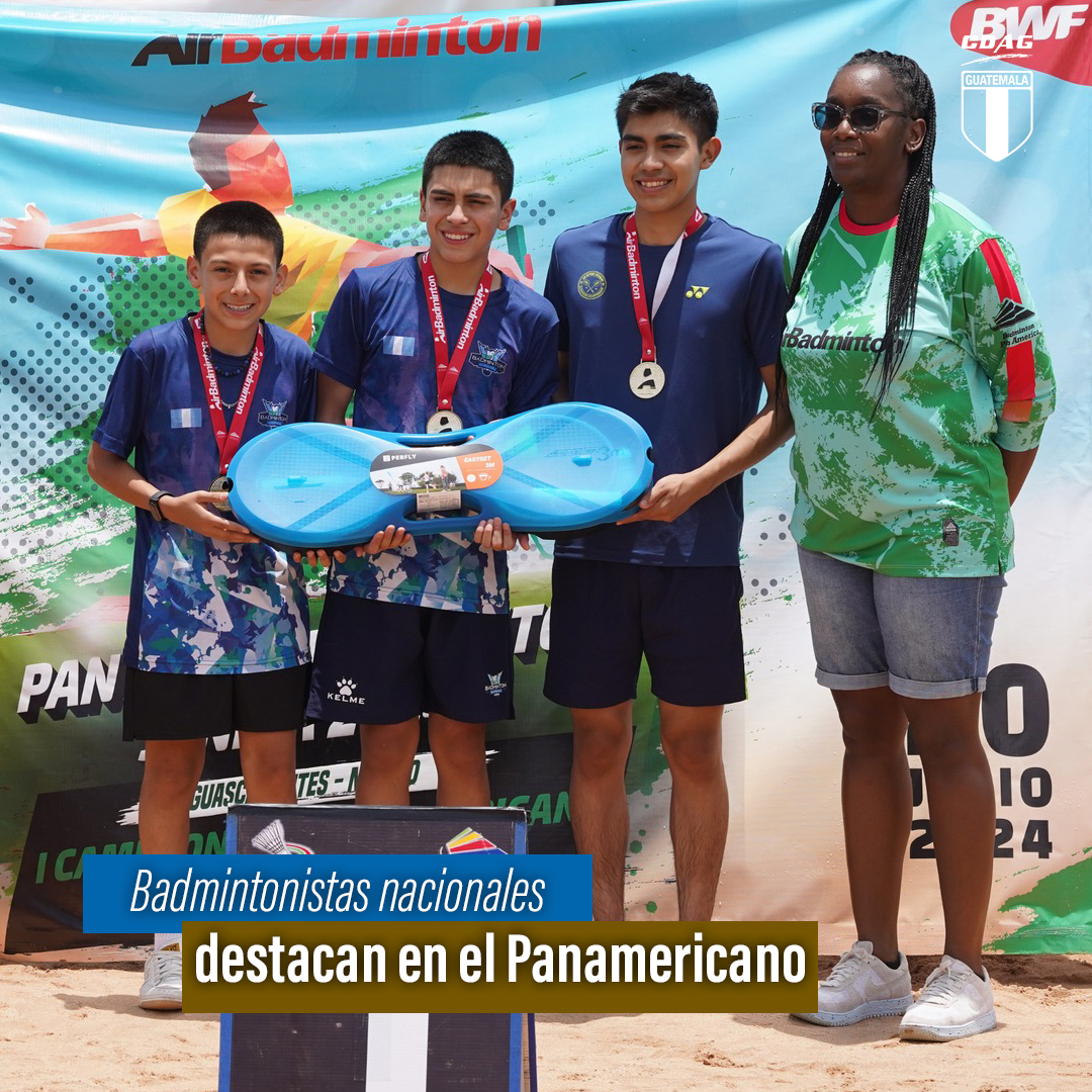 Una medalla de oro y una bronce fue el balance del bádminton guatemalteco en dos Panamericanos Junior en México. 🤩🥇🇬🇹 🏸

Lee los detalles aquí: 🔗 cdag.com.gt/2fcj 

#PasiónPorGuatemala #Bádminton <a href="/BadmintonPanAm/">Badminton Pan Am</a>