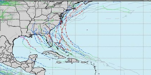 PatsPredictor's tweet image. The 12Z Euro ensembles massively uptrended on the threat for tropical development. Everyone from the Lesser Antilles to Florida need to watch out!