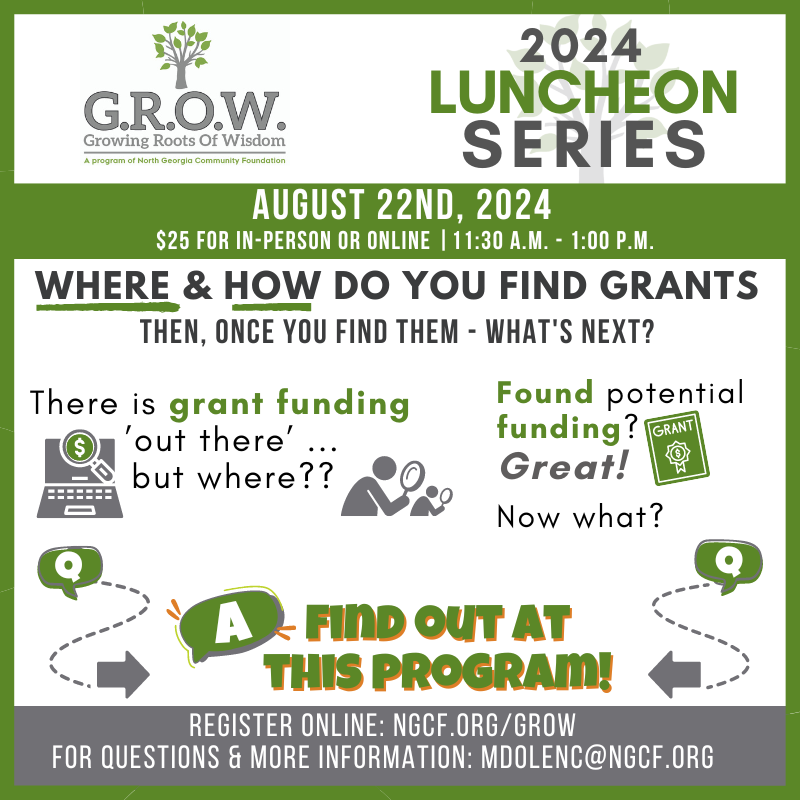 northgacf's tweet photo. Where is that grant funding everyone says is ‘out there’??
You found potential funding! But now what?
𝐋𝐞𝐚𝐫𝐧 𝐨𝐧 𝐀𝐮𝐠 𝟐𝟐𝐧𝐝

RSVP:
𝐀𝐮𝐠 𝟐𝟐𝐧𝐝 (𝟏𝟏:𝟑𝟎 𝐚𝐦 - 𝟏:𝟎𝟎 𝐩𝐦)
Where &amp; How Do You Find Grants-Then Once You Find Them What's Next?
https://t.co/nq4L5Sug1Y https://t.co/E1AK70pDPd