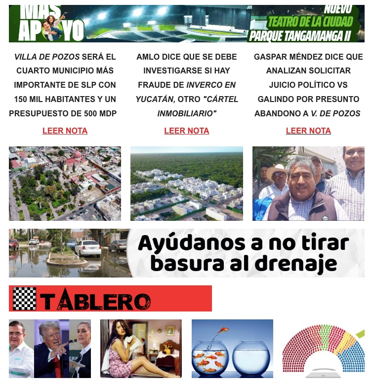 ajedrezpolislp's tweet photo. Miércoles 24 de julio!
La información en
#ajedrezpolíticoslp♟️
#lapiezaclavedelanoticia
@realDonaldTrump
@lopezobrador_
@elonmusk
@Tesla
@samuel_garcias
@JoseCuervo
@JDVance
@FoxNews
@MauVila
@RGC_Mx
@EF_Galindo
#Inverco
#PedregalesDeMinsebalam
@FGRMexico
https://t.co/rnScTnIh0Q https://t.co/rBgMsapfwc
