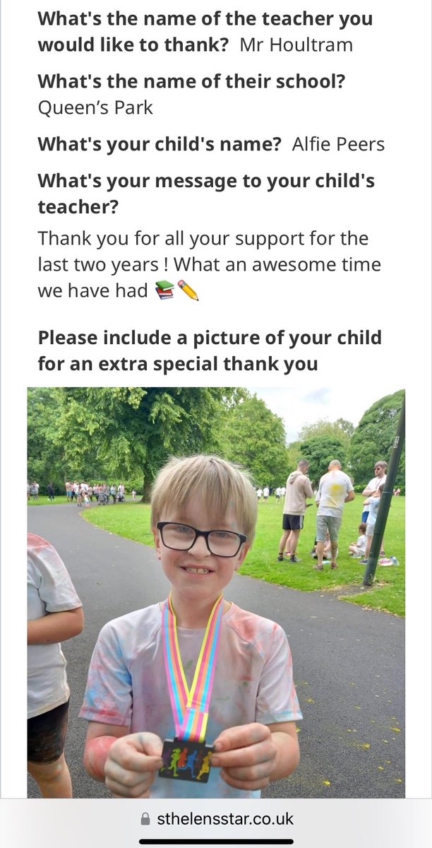 Lovely to see such an awesome message for a valued colleague at our school. Well done @MrHoultramQP Thoroughly deserved ❤️<a href="/QueensCoEURC/">Queen's Park C.E/U.R.C. Primary School</a> #everythingispossible